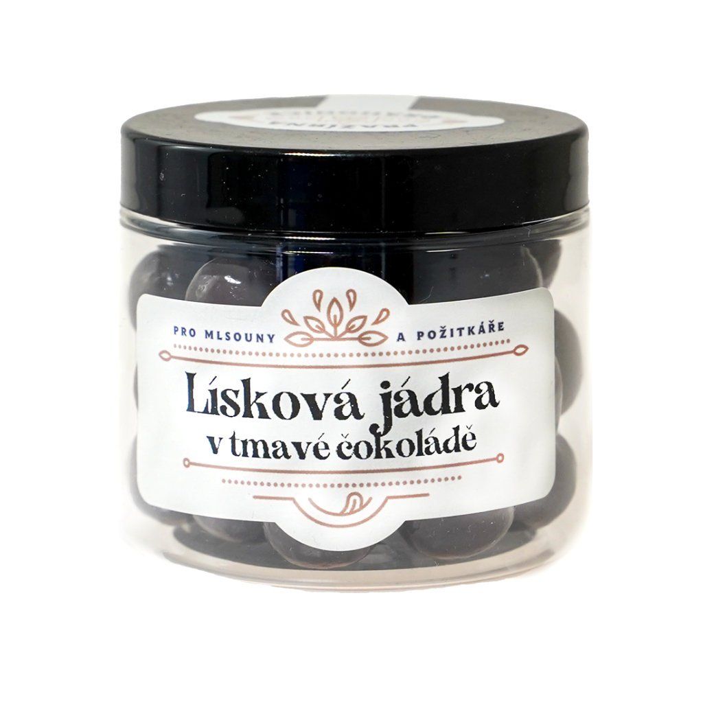 Lískové ořechy v hořké čokoládě 120 g