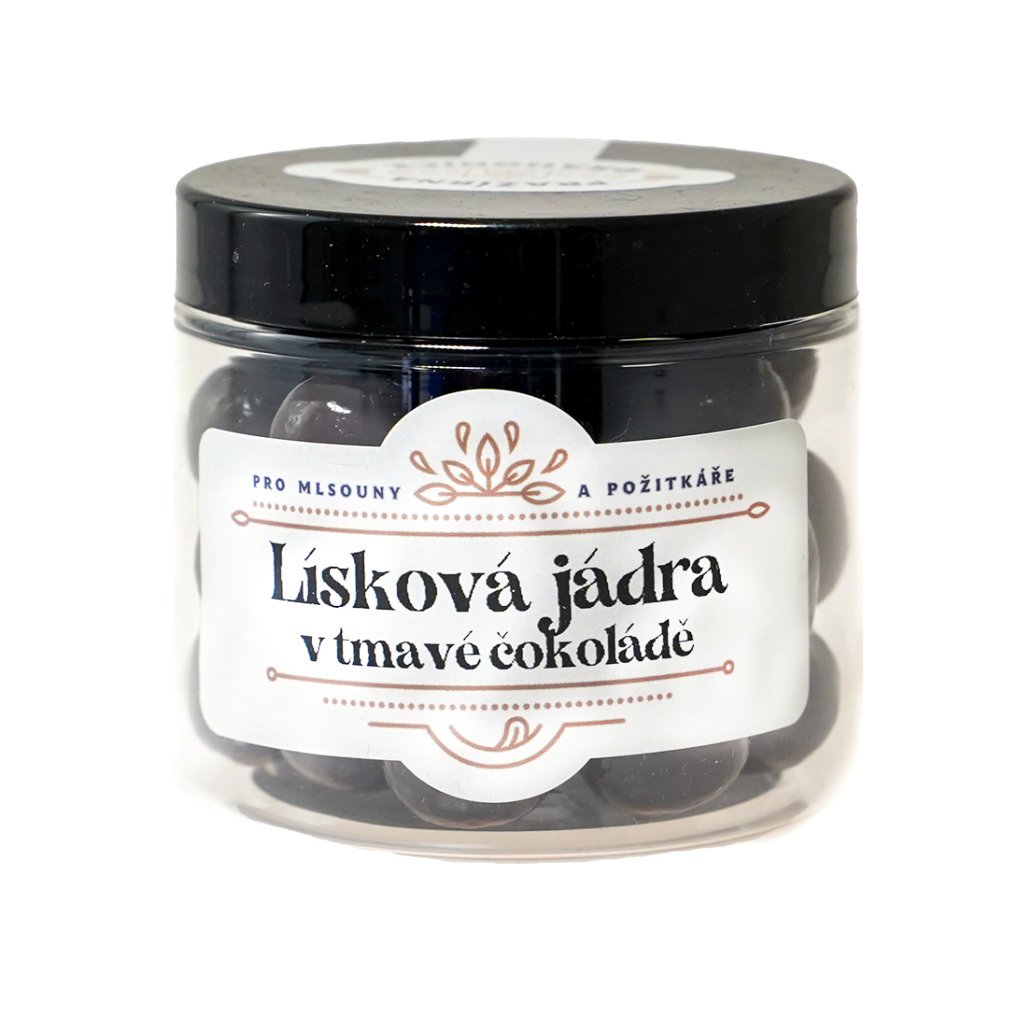 Lískové ořechy v hořké čokoládě 120 g