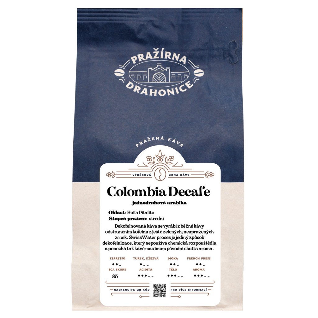 Colombia Supremo Dekofeinovaná CO2